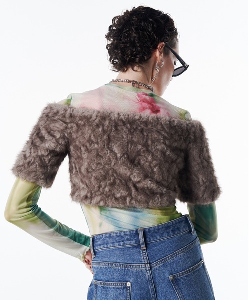 セール】FUR OFFSHOULDER TOPS/ファーオフショルダートップス（その他