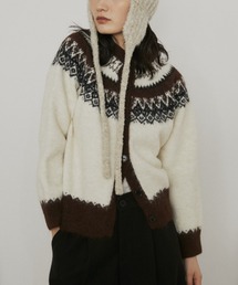 MERLOT | ノルディッククルーネックカーディガン(カーディガン/ボレロ)