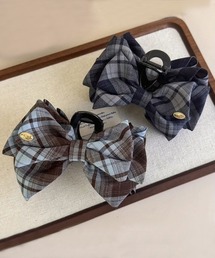 バンスクリップ チェック柄バンスクリップ」に該当するバレッタ/ヘア