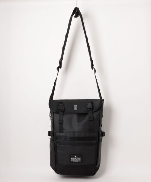 MAKAVELIC（マキャベリック）の「【RES】【MAKAVELIC×CHROME】HOLMAN PANNIER BAG（バックパック/リュック・メンズ・ブラック・FREE）」の5枚目の写真