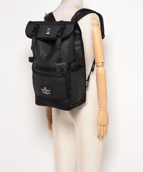 MAKAVELIC（マキャベリック）の「【RES】【MAKAVELIC×CHROME】HOLMAN PANNIER BAG（バックパック/リュック・メンズ・ブラック・FREE）」の6枚目の写真