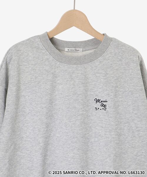 le.coeur blanc（ルクールブラン）の「【HELLO KITTY】刺繍ドッキングプルオーバー（Tシャツ/カットソー・レディース・グレー/ネイビー・38）」の21枚目の写真