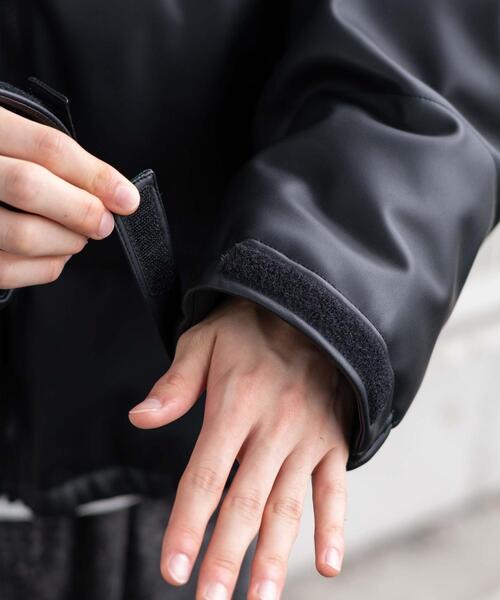 WEGO（ウィゴー）の「WEGO/【25年秋冬新作】PUパファーブルゾン（ダウンジャケット/コート・メンズ・ブラック系その他/ブラック・MEDIUM/LARGE）」の8枚目の写真