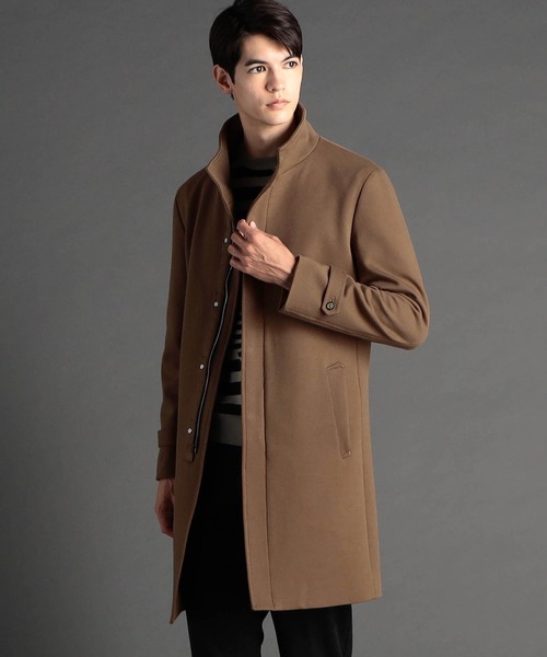 MONSIEUR NICOLE（ムッシュニコル）の「ダウンファブリック スタンドカラーコート（その他アウター・メンズ・ネイビー/キャメル・SMALL/MEDIUM/LARGE）」の2枚目の写真