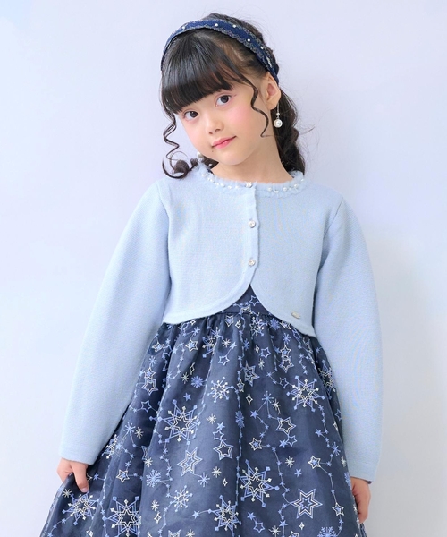 もも　メゾピアノ　ボレロ セール】ラメニット ボレロ（カーディガン/ボレロ）｜mezzo piano