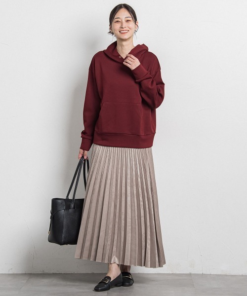 LAUTREAMONT(ロートレアモン)の「レザーライクサテンプリーツスカート≪洗える≫(スカート・レディース・ベージュ/ブラウン・7号/9号)」の15枚目の写真