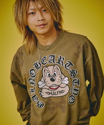 GALFY（ガルフィー）の「GALFY-ピカピカ骨骨ロンTee（Tシャツ/カットソー）」