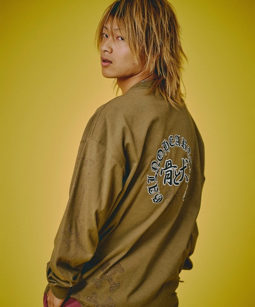 GALFY（ガルフィー）の「GALFY-ピカピカ骨骨ロンTee（Tシャツ/カットソー・メンズ・ホワイト/ブラック/グレー・XL/L）」の16枚目の写真
