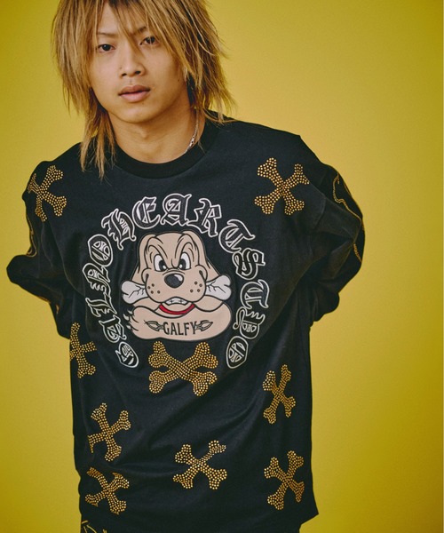GALFY（ガルフィー）の「GALFY-ピカピカ骨骨ロンTee（Tシャツ/カットソー・メンズ・ホワイト/ブラック/グレー・XL/L）」の22枚目の写真