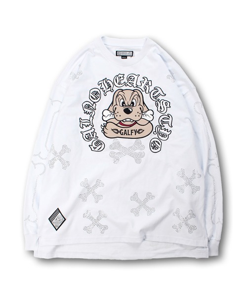 GALFY（ガルフィー）の「GALFY-ピカピカ骨骨ロンTee（Tシャツ/カットソー・メンズ・ホワイト/ブラック/グレー・XL/L）」の18枚目の写真