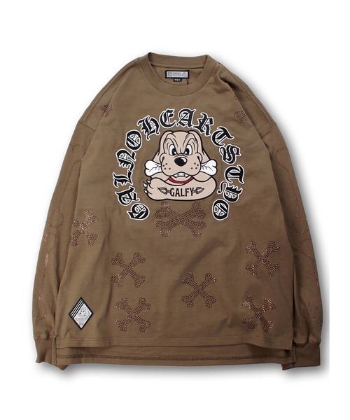 GALFY（ガルフィー）の「GALFY-ピカピカ骨骨ロンTee（Tシャツ/カットソー・メンズ・ホワイト/ブラック/グレー・XL/L）」の10枚目の写真