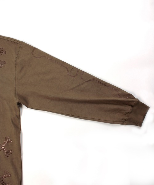 GALFY（ガルフィー）の「GALFY-ピカピカ骨骨ロンTee（Tシャツ/カットソー・メンズ・ホワイト/ブラック/グレー・XL/L）」の4枚目の写真