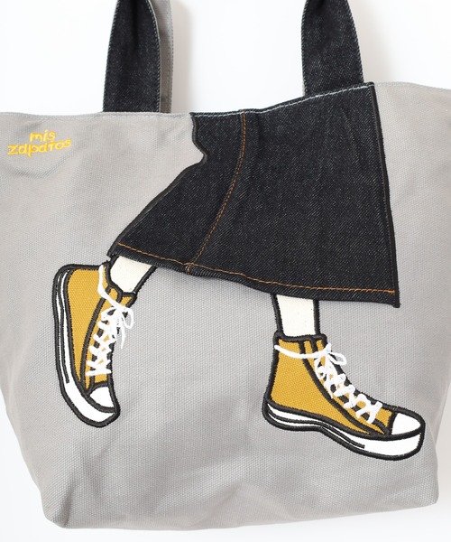 mis zapatos(ミス サパト)の「MIS ZAPATOS 2WAY MINI SHOULDER ミニショルダーバッグ(ショルダーバッグ・レディース・ブラック/グレー・FREE)」の8枚目の写真