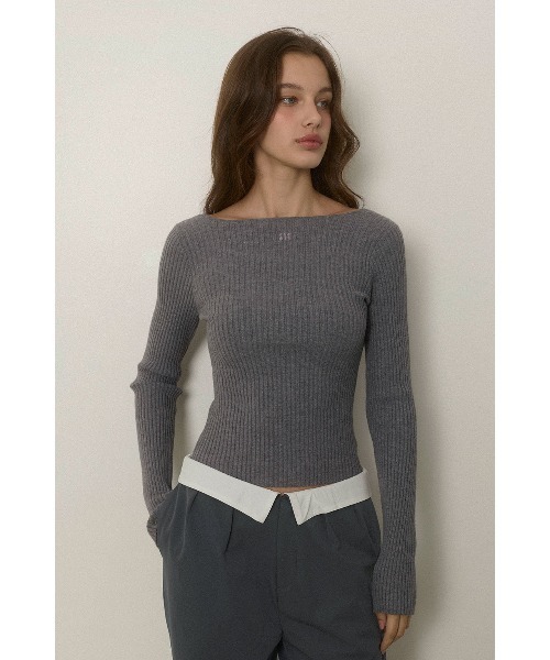 ALEXIA STAM（アリシアスタン）の「Rib Knit Long Sleeve Top