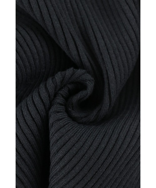 ALEXIA STAM（アリシアスタン）の「Rib Knit Long Sleeve Top /背中開きニットトップス（ニット/セーター・レディース・ブラック/グレー・S/M）」の18枚目の写真