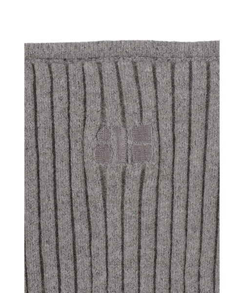 セール】Rib Knit Long Sleeve Top /背中開きニットトップス（ニット