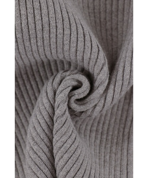 ALEXIA STAM トップス Rib Knit Long Sleeve Top /背中開きニットトップス（ニット/セーター