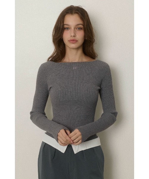 ALEXIA STAM（アリシアスタン）の「Rib Knit Long Sleeve Top