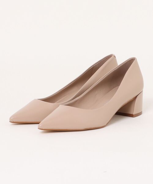 CARRANO（カラーノ）の「【CARRANO】ポインテッドレザーパンプス(61101C)（パンプス・レディース・ブラック/グレイッシュベージュ・38/36/35/37）」の2枚目の写真