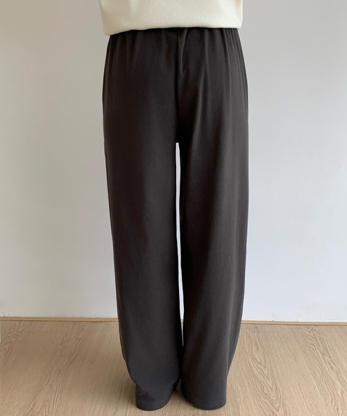 by LEGNA(バイレグナ)の「両面起毛ダブルタックワイドパンツ(その他パンツ・レディース・ブラック/ダークブラウン/ダークグレー/モカ・M-Regular/L-Regular/M-Short/L-Short)」の14枚目の写真