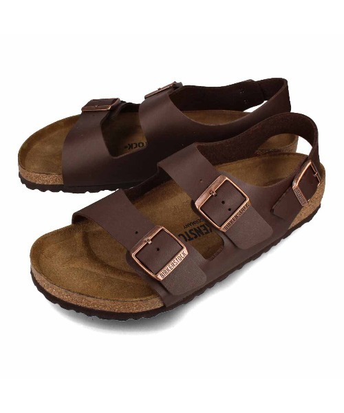 BIRKENSTOCK(ビルケンシュトック)の「BIRKENSTOCK MILANO BIRKO-FLOR -REGULAR- / ビルケンシュトック ミラノ ビルコフロー レギュラーフィット(サンダル・メンズ・ブラウン/ブラック・43/44/41/42/39/40/45)」の2枚目の写真
