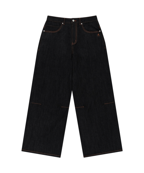 AAKAM（アーカム）の「ステッチデニムパンツ（ブラック）（デニムパンツ・レディース・その他・1/2）」の3枚目の写真