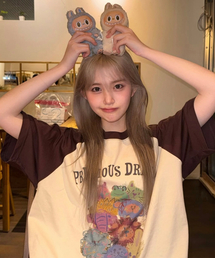 CPGN STUDIO（コンパーニョ）の「プレシャス レグラン半袖Tシャツ ブラウン（Tシャツ/カットソー）」