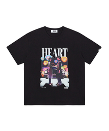 CNVS（ベティ ブープ）の「[ULKIN X Tree 13] Artist T-shirt heart black（Tシャツ/カットソー・メンズ）」