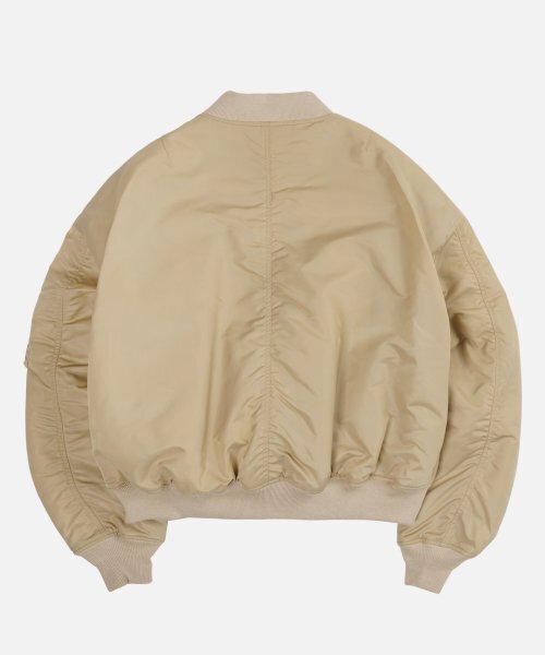 FRIZMWORKS(フリズムワークス)の「OVERSIZED MA-1 FLIGHT JACKET _ LIGHT BEIGE(ブルゾン・メンズ・その他・MEDIUM/LARGE/X-LARGE)」の4枚目の写真