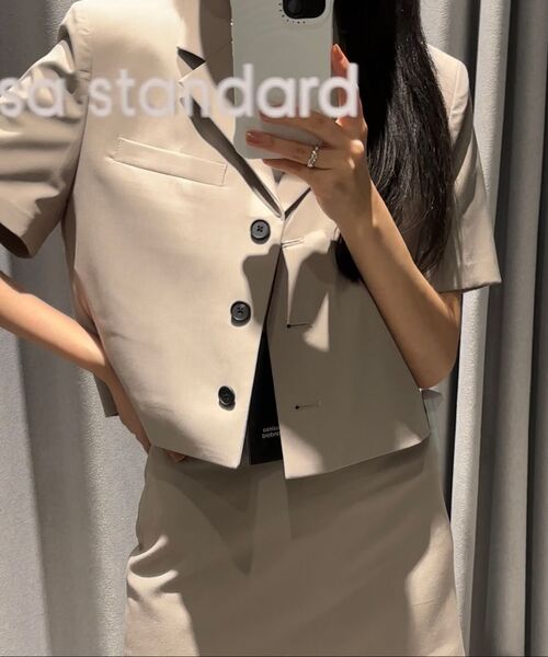MUSINSA STANDARD WOMAN（ムシンサスタンダードウーマン）の「レディースベーシックミニスカート【ライトベージュ】（スカート・レディース・その他・MEDIUM/LARGE/X-SMALL/SMALL）」の5枚目の写真