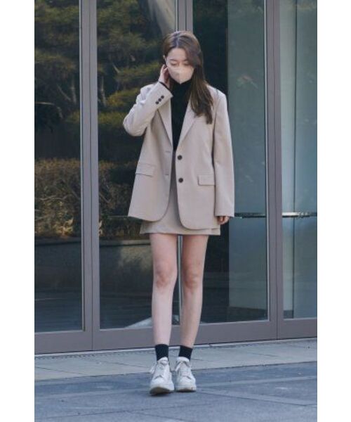 MUSINSA STANDARD WOMAN（ムシンサスタンダードウーマン）の「レディースベーシックミニスカート【ライトベージュ】（スカート・レディース・その他・MEDIUM/LARGE/X-SMALL/SMALL）」の9枚目の写真