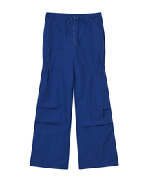 Split Seam Embroidery Pants [Blue]