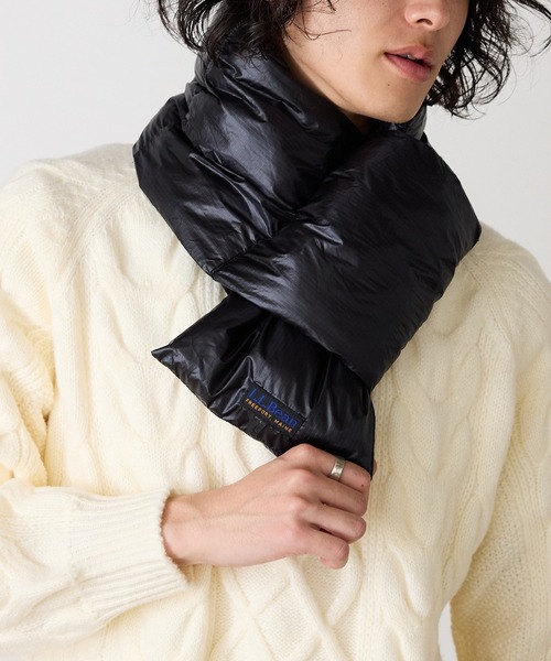 L.L.Bean（エルエルビーン）の「L.L.Bean/エル・エル・ビーン Insulation UL Muff リップストップナイロン マフラー（マフラー・メンズ・ブラック/グレー・FREE）」の8枚目の写真