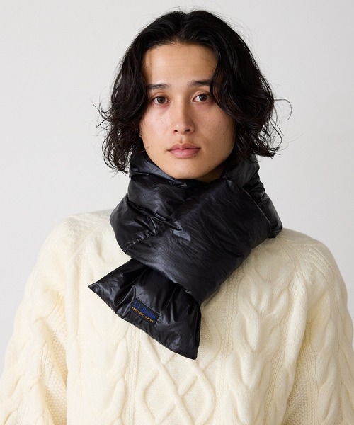 L.L.Bean（エルエルビーン）の「L.L.Bean/エル・エル・ビーン Insulation UL Muff リップストップナイロン マフラー（マフラー・メンズ・ブラック/グレー・FREE）」の10枚目の写真