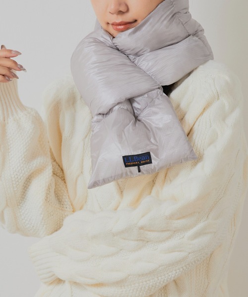 L.L.Bean（エルエルビーン）の「L.L.Bean/エル・エル・ビーン Insulation UL Muff リップストップナイロン マフラー（マフラー・メンズ・ブラック/グレー・FREE）」の6枚目の写真