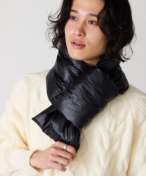 L.L.Bean（エルエルビーン）の「L.L.Bean/エル・エル・ビーン Insulation UL Muff リップストップナイロン マフラー（マフラー・メンズ・ブラック/グレー・FREE）」の12枚目の写真