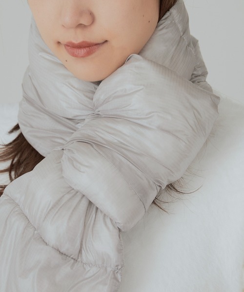 L.L.Bean（エルエルビーン）の「L.L.Bean/エル・エル・ビーン Insulation UL Muff リップストップナイロン マフラー（マフラー・メンズ・ブラック/グレー・FREE）」の14枚目の写真