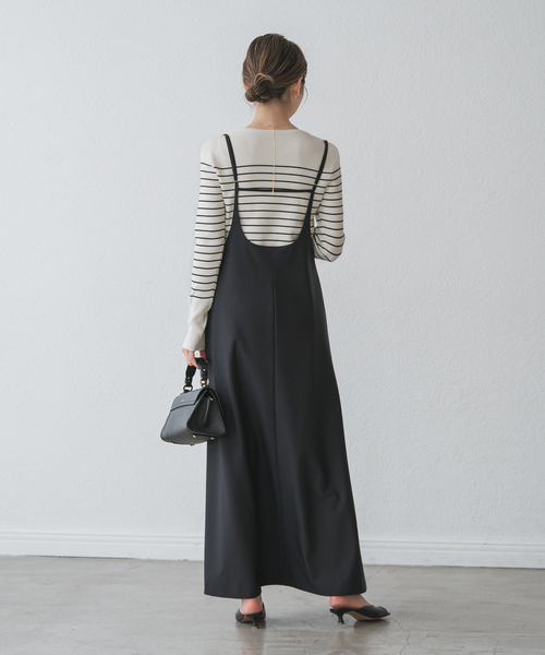 WEB限定追加》ボタンディテールタイトリブニット（ニット/セーター