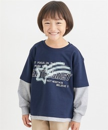 QUNTSTYLE（キュントスタイル）の「袖レイヤード風トレーナー（スウェット・キッズ）」