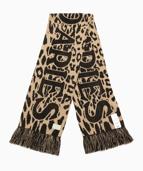 ARIES(アリーズ)の「ARIES / アリーズ J'ADORO ARIES LEOPARD SCARF(マフラー・メンズ・ベージュ・FREE)」の3枚目の写真