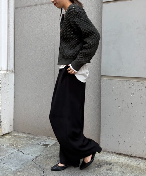 Jena espace merveilleux（ジェナ　エスパスメルヴェイユ）の「【あったかスラックス】2タックワイドパンツ（その他パンツ・レディース・アイボリー/ブラック/グレー/ベージュ・FREE）」の6枚目の写真