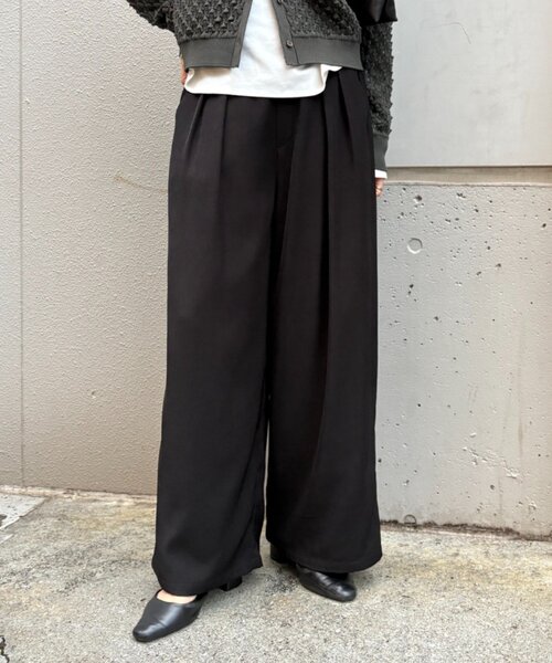 セール】【あったかスラックス】2タックワイドパンツ（その他パンツ