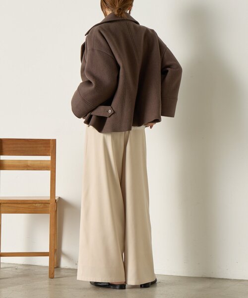Jena espace merveilleux（ジェナ　エスパスメルヴェイユ）の「【あったかスラックス】2タックワイドパンツ（その他パンツ・レディース・アイボリー/ブラック/グレー/ベージュ・FREE）」の14枚目の写真
