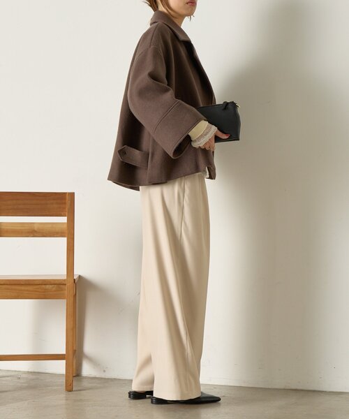 Jena espace merveilleux（ジェナ　エスパスメルヴェイユ）の「【あったかスラックス】2タックワイドパンツ（その他パンツ・レディース・アイボリー/ブラック/グレー/ベージュ・FREE）」の15枚目の写真