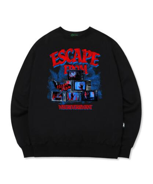 ESCAPEFROM（エスケープフロム）の「デジタルエスケープ スウェット ブラック（スウェット・レディース・その他・MEDIUM/LARGE）」の2枚目の写真