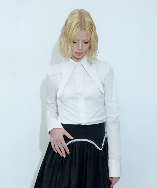 ROUGHNECK(ラフネック)の「ロングカラーシャツホワイト(シャツ/ブラウス・レディース・その他・SMALL/MEDIUM/X-SMALL)」の8枚目の写真