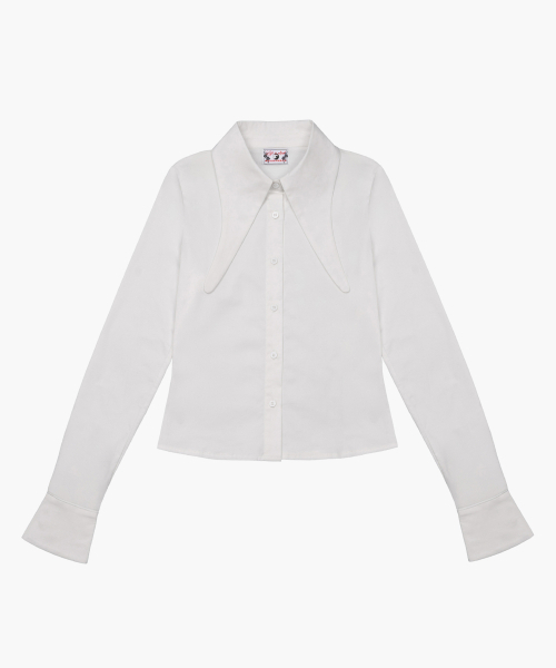 ROUGHNECK(ラフネック)の「ロングカラーシャツホワイト(シャツ/ブラウス・レディース・その他・SMALL/MEDIUM/X-SMALL)」の3枚目の写真