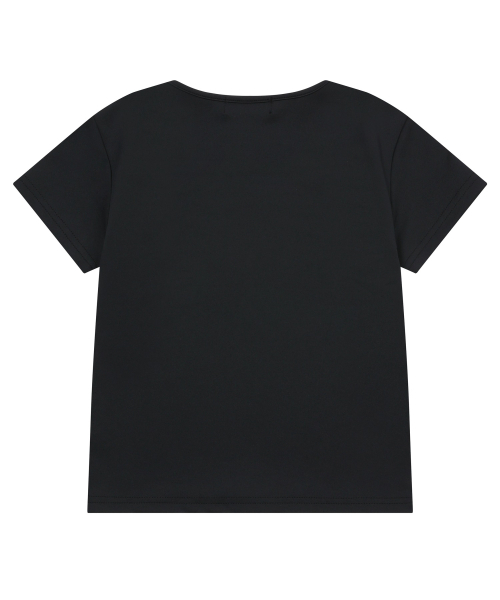 MUCENT(ムセント)の「ケインセットアップホットフィックスロゴスリムフィット半袖(Tシャツ/カットソー・レディース・ブラック・FREE)」の3枚目の写真