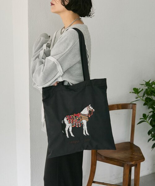 セール】sampo×earホースサブトートバッグ《撥水/B4サイズ対応