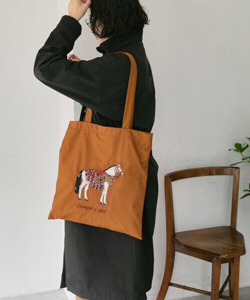 セール】sampo×earホースサブトートバッグ《撥水/B4サイズ対応